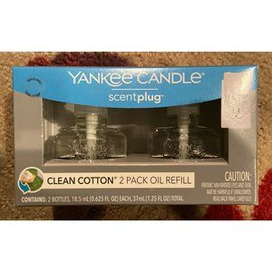 Yankee Candle Clean Cotton ScentPlug Oil Refill 2-